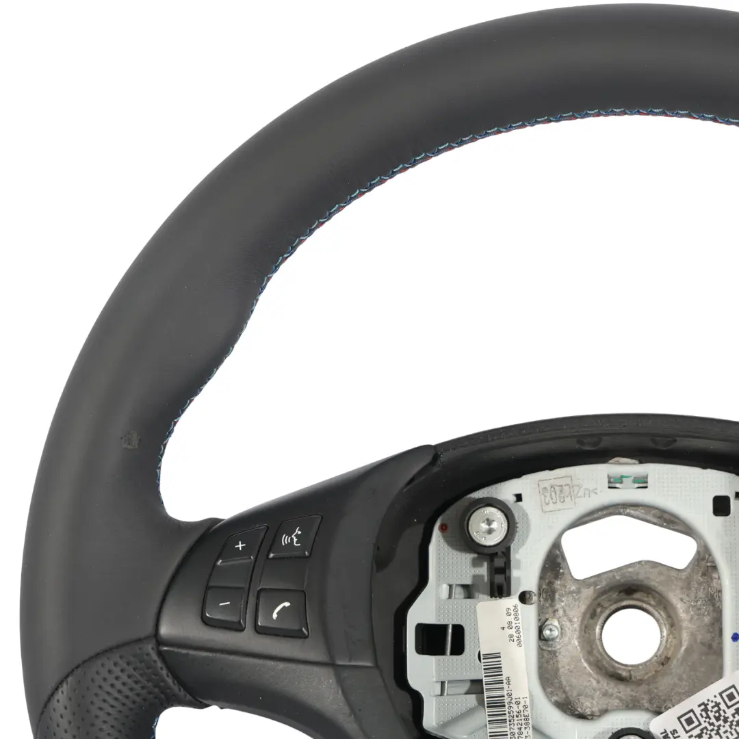BMW X5 E70 NEW M Sport Black Leather Steering Wheel Black Threads Multifunction - SKU 7844566-5 - Part number 7844566