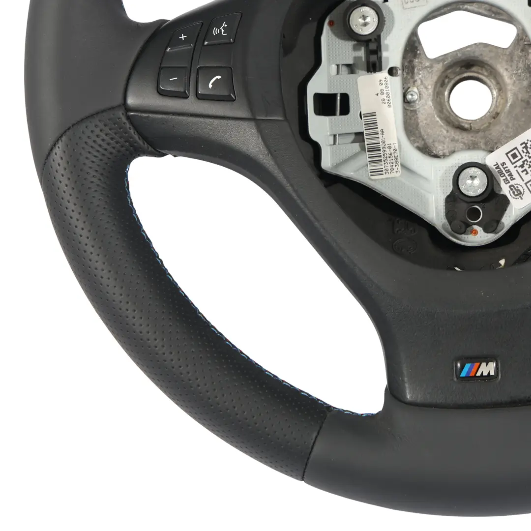 BMW X5 E70 NEW M Sport Black Leather Steering Wheel Black Threads Multifunction - SKU 7844566-5 - Part number 7844566