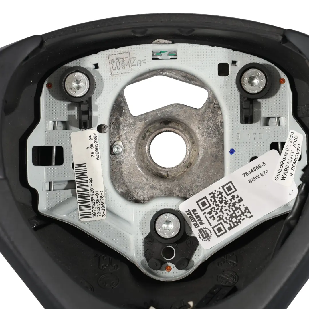 Leather Steering Wheel Black Threads Multifunction to BMW X5 E70 NEW M Sport Black with Part number 7844566 BMW X5 E70 NEW M Sport Black Leather Steering Wheel Black Threads Multifunction - SKU 7844566-5 - Part number 7844566