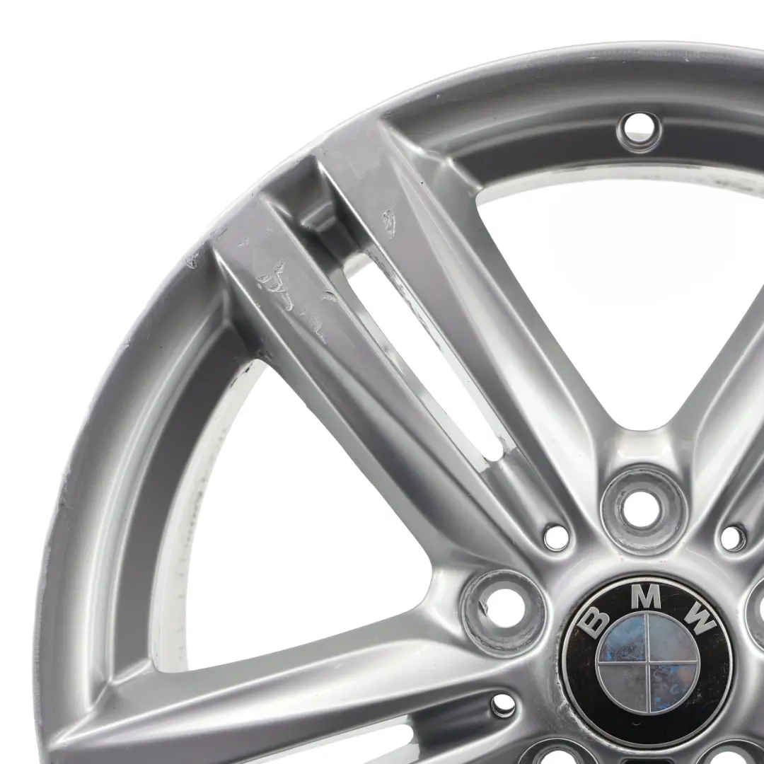 BMW F20 F21 Srebrna Felga Aluminiowa 18" 8J ET:52 M Star Spoke 386 - SKU 7845853-10 - Numer Części 7845853