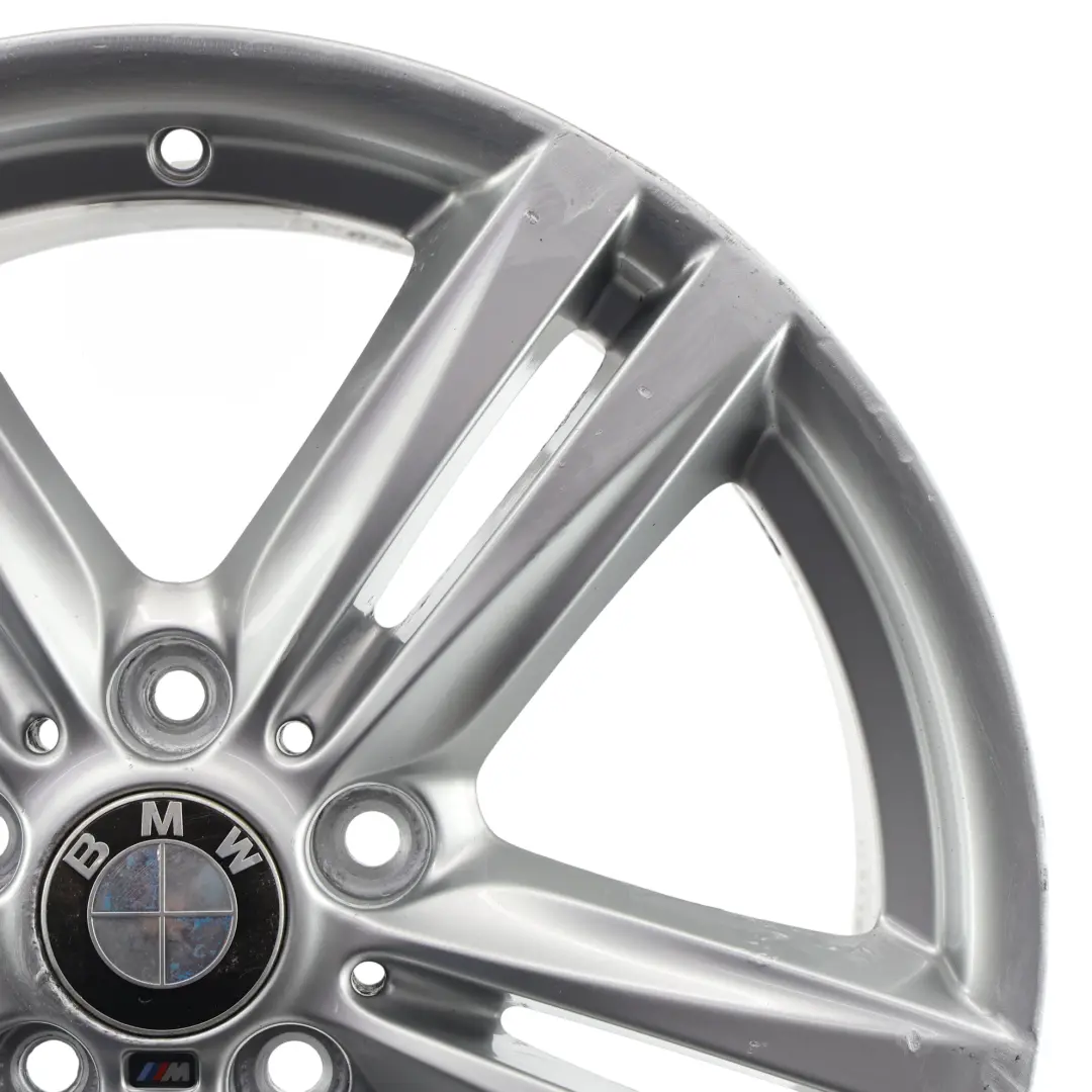 BMW F20 F21 Srebrna Felga Aluminiowa 18" 8J ET:52 M Star Spoke 386 - SKU 7845853-10 - Numer Części 7845853