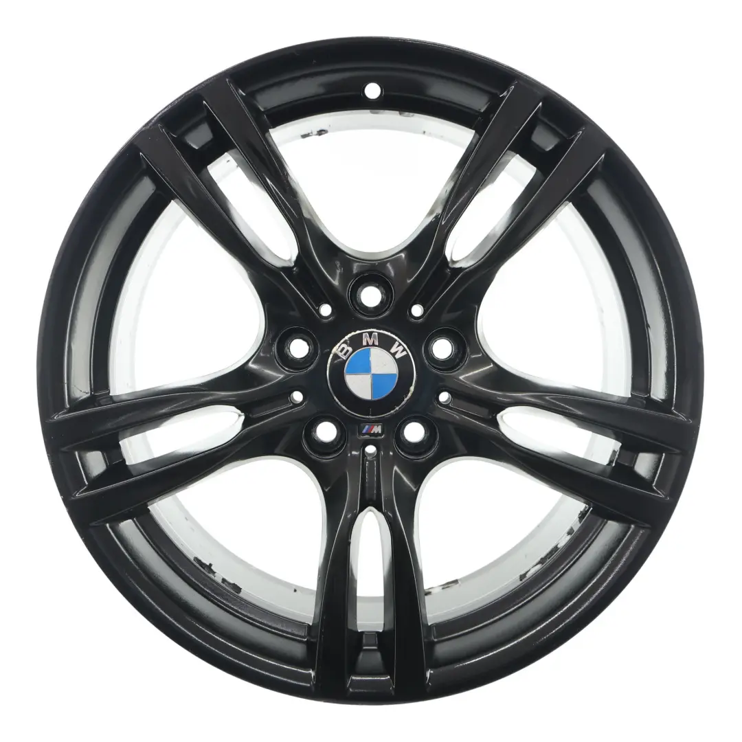 Llanta aleación negra trasera 18" 8,5J ET:47 M Star Spoke 400 para BMW F30 F31 con número de pieza 7845881 BMW F30 F31 Llanta aleación negra trasera 18" 8,5J ET:47 M Star Spoke 400 - SKU 7845881-8 - Número de pieza 7845881