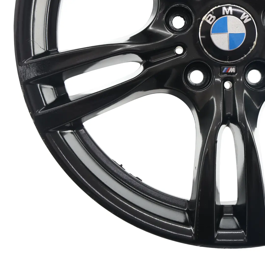 Llanta aleación negra trasera 18" 8,5J ET:47 M Star Spoke 400 para BMW F30 F31 con número de pieza 7845881 BMW F30 F31 Llanta aleación negra trasera 18" 8,5J ET:47 M Star Spoke 400 - SKU 7845881-8 - Número de pieza 7845881