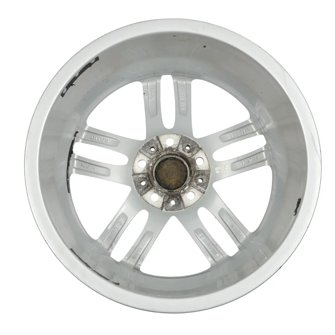 BMW F20 F21 llanta trasera aleación plata 18 "ET:52 8J M doble radio 461 - SKU 7846785-2 - Número de pieza 7846785