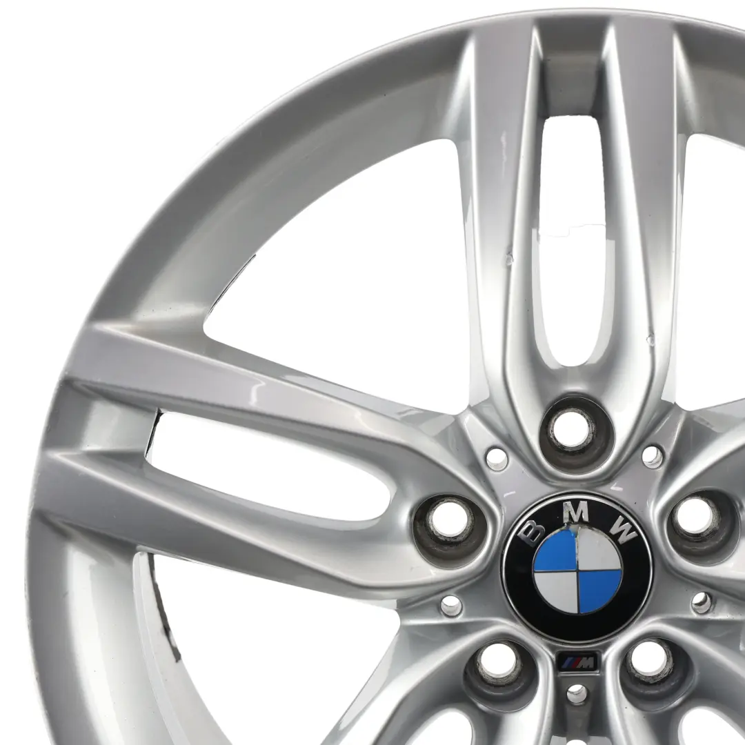 llanta trasera aleación plata 18 "ET:52 8J M doble radio 461 para BMW F20 F21 con número de pieza 7846785 BMW F20 F21 llanta trasera aleación plata 18 "ET:52 8J M doble radio 461 - SKU 7846785-2 - Número de pieza 7846785