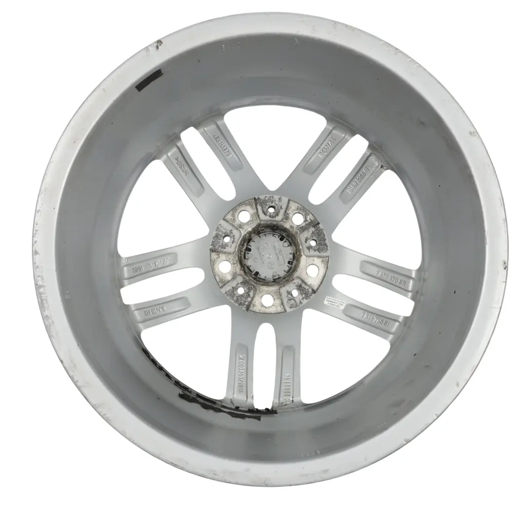 BMW F20 F21 Rear Silver Alloy Wheel Rim 18" ET:52 8J M Double Spoke 461 - SKU 7846785-3 - Part number 7846785