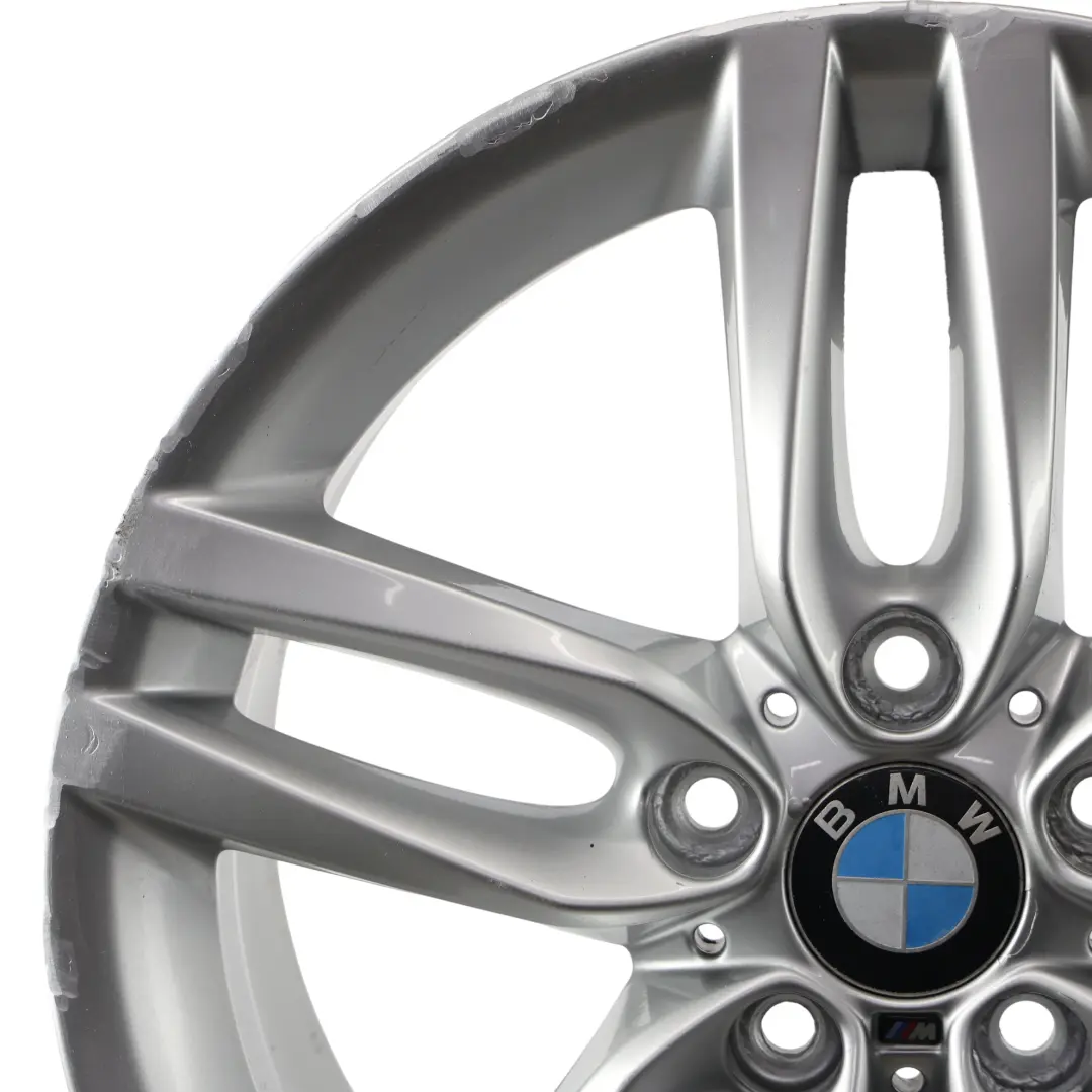 BMW F20 F21 llanta trasera aleación plata 18 "ET:52 8J M doble radio 461 - SKU 7846785-3 - Número de pieza 7846785