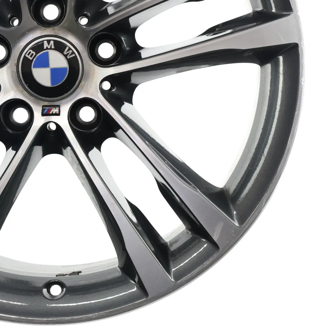 Front Wheel Alloy Rim 19" 8J ET:30 M Double Spoke 598M to BMW F34 GT with Part number 7847543 BMW F34 GT Front Wheel Alloy Rim 19" 8J ET:30 M Double Spoke 598M - SKU 7847543-1 - Part number 7847543
