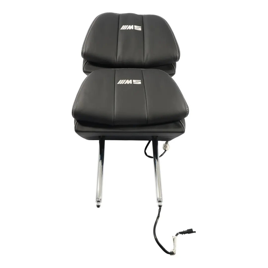 BMW F10 M5 Headrest Rear Seat Bench Individual Leather Merino Black Set 2X - SKU 7985504 - Part number 7985504