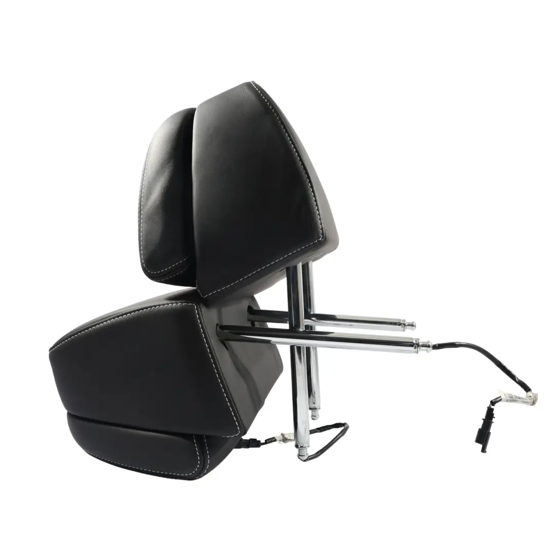 Headrest Rear Seat Bench Individual Leather Merino Black Set 2X to BMW F10 M5 with Part number 7985504 BMW F10 M5 Headrest Rear Seat Bench Individual Leather Merino Black Set 2X - SKU 7985504 - Part number 7985504