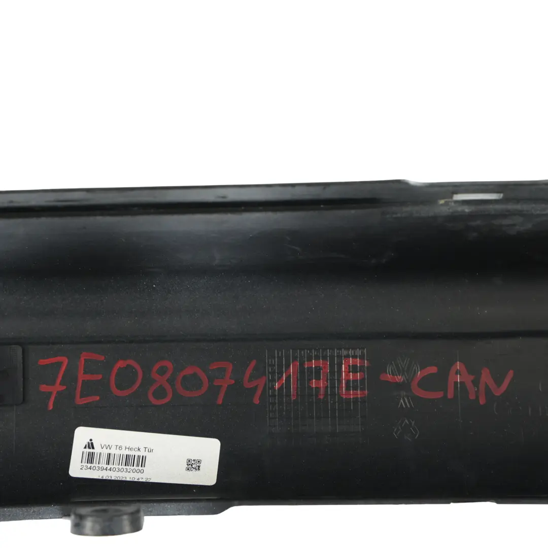 Volkswagen VW Transporter T6 Bumper Rear Trim Panel Cover Candy White - B9A - SKU 7E0807417E-CAN - Part number 7E0807417E