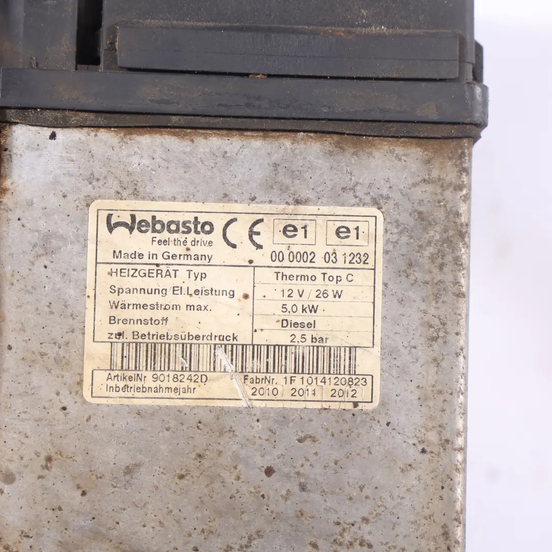 Riscaldatore Ausiliario Webasto per Volkswagen Transporter T5 T6 Diesel con numero di parte 7E0815071A Volkswagen Transporter T5 T6 Diesel Riscaldatore Ausiliario Webasto - SKU 7E0815071A - Numero di parte 7E0815071A