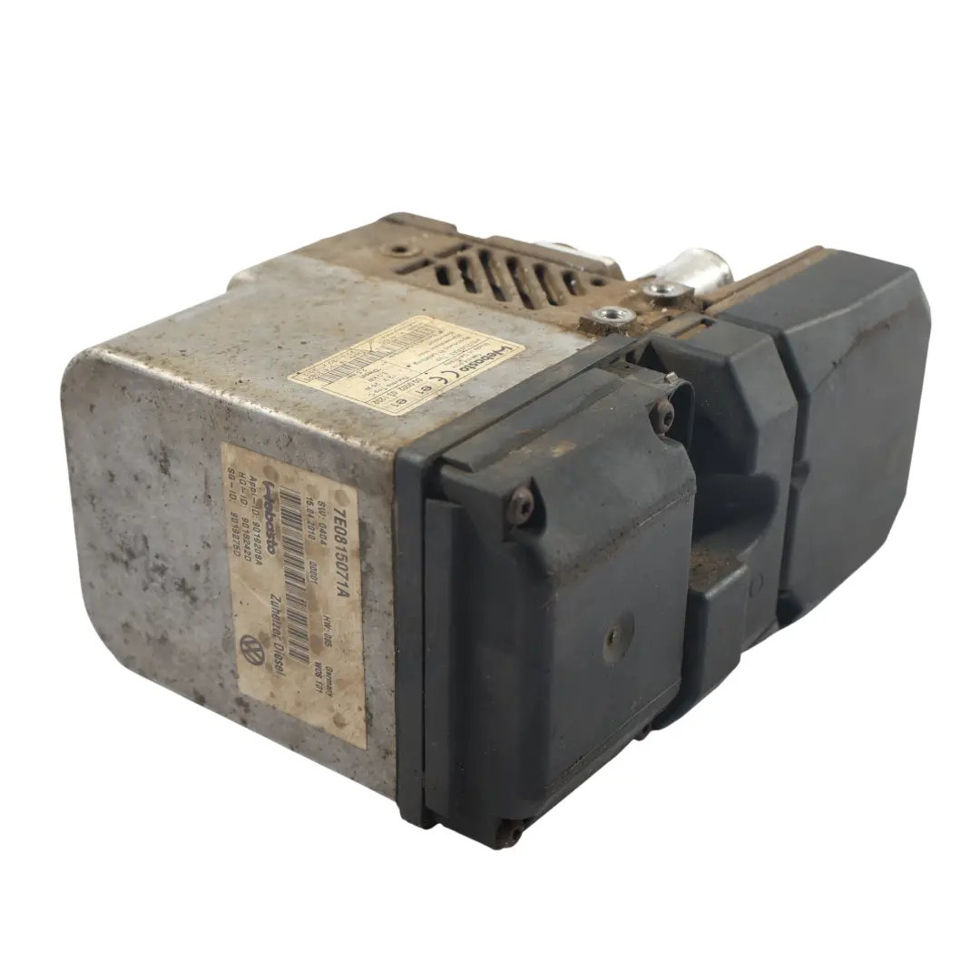 Calefactor Auxiliar Webasto para Volkswagen Transporter T5 T6 Diesel con número de pieza 7E0815071A Volkswagen Transporter T5 T6 Diesel Calefactor Auxiliar Webasto - SKU 7E0815071A - Número de pieza 7E0815071A