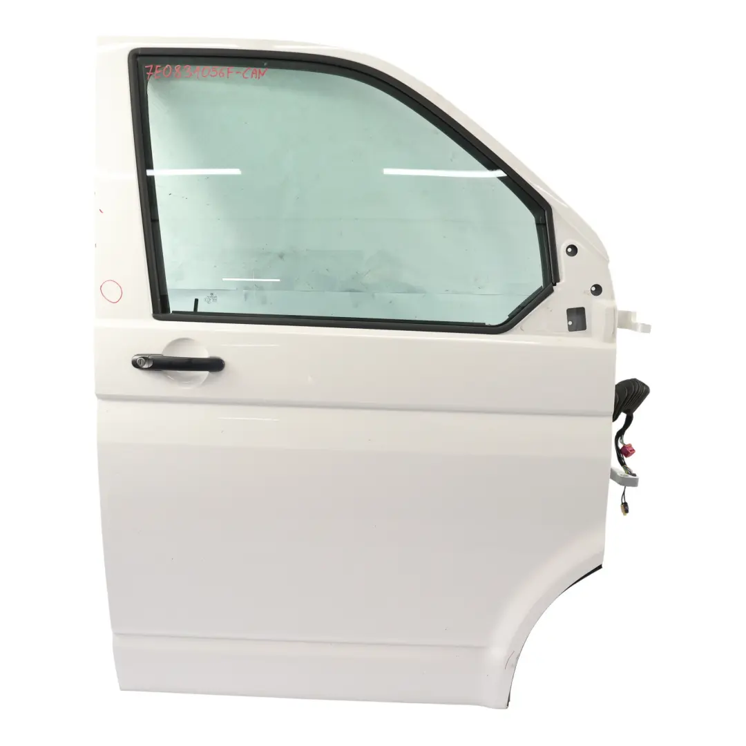 Volkswagen VW Transporter T6 Drzwi Prawe Przednie Candy White - B9A - SKU 7E0831056F-CAN - Numer Części 7E0831056F