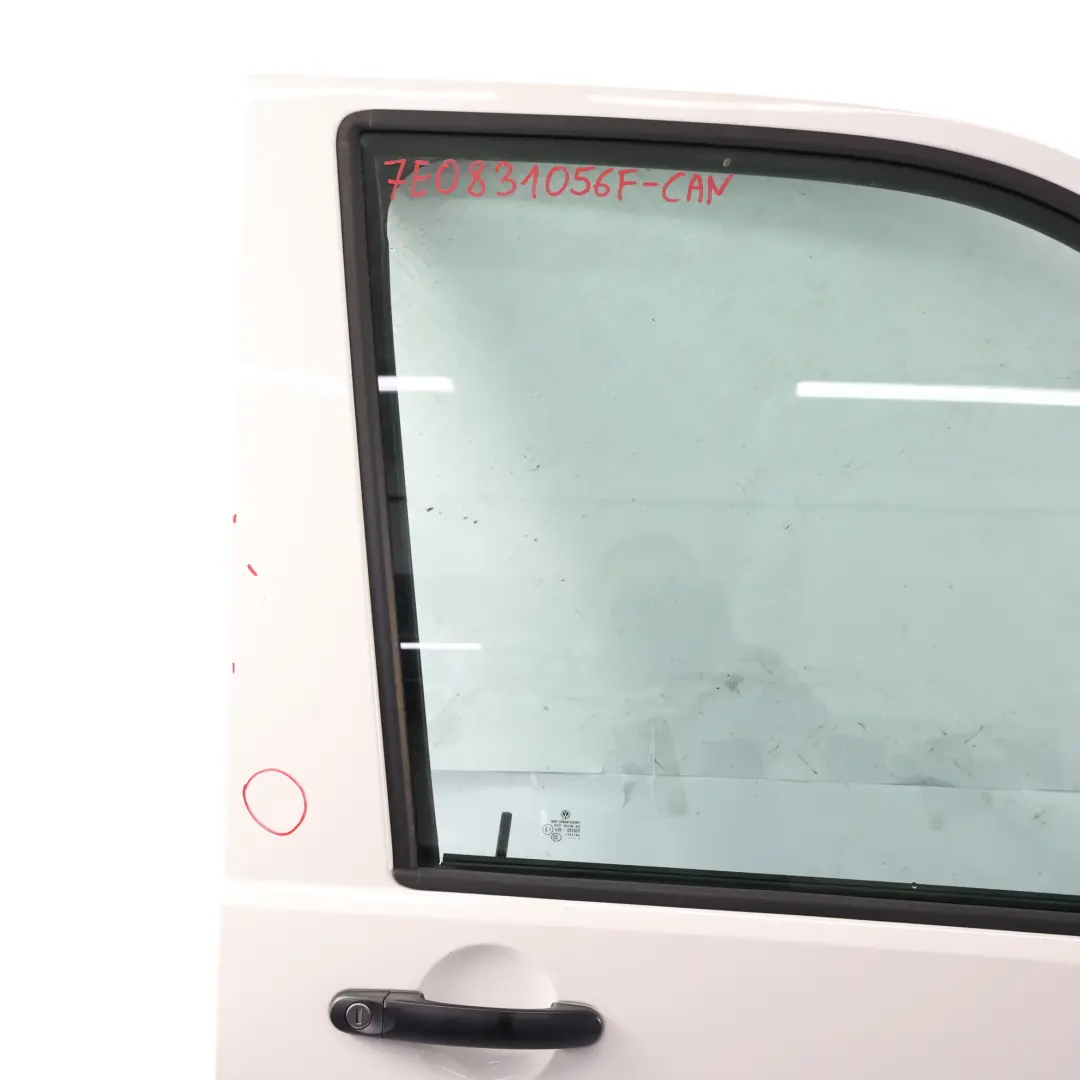 Volkswagen VW Transporter T6 Drzwi Prawe Przednie Candy White - B9A - SKU 7E0831056F-CAN - Numer Części 7E0831056F