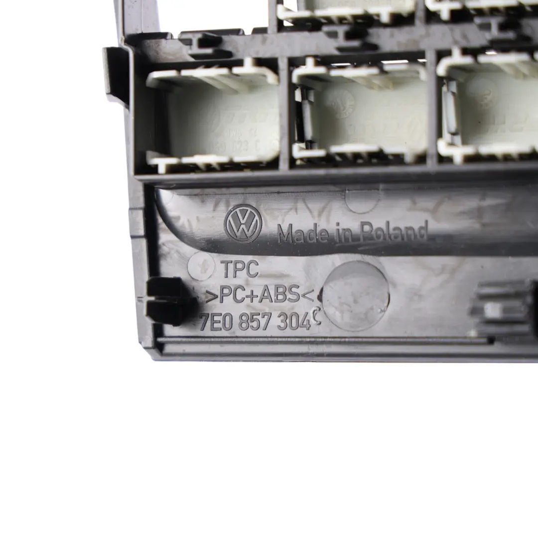 Fresh Air Heater Controls Trim Cover Panel to Volkswagen Transporter T6 with Part number 7E0857304 Volkswagen Transporter T6 Fresh Air Heater Controls Trim Cover Panel - SKU 7E0857304 - Part number 7E0857304