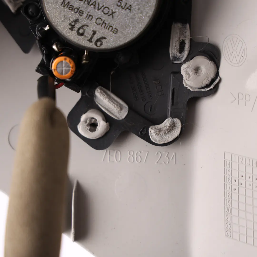 VW Transporter T6 Interior A-Pillar Upper Trim Cover Right Grey O/S - SKU 7E0867234K - Part number 7E0867234K