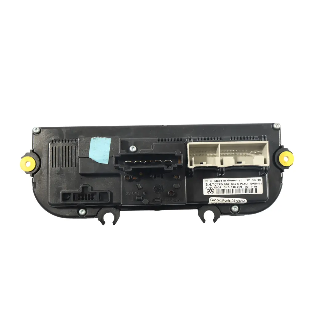 Pannello Controllo Climatizzatore per Volkswagen Transporter T5 con numero di parte 7E5907047S Volkswagen Transporter T5 Pannello Controllo Climatizzatore - SKU 7E5907047S - Numero di parte 7E5907047S