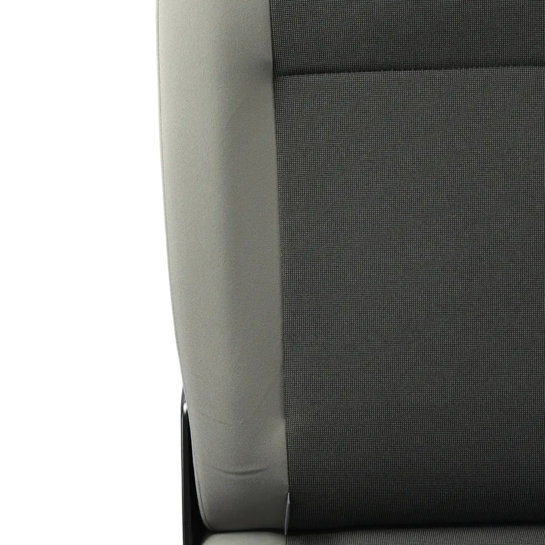 Volkswagen Transporter T6 Siège Arrière Double En Tissu Noir Et Gris - SKU 7E9885805P - Numéro de pièce 7E9885805P