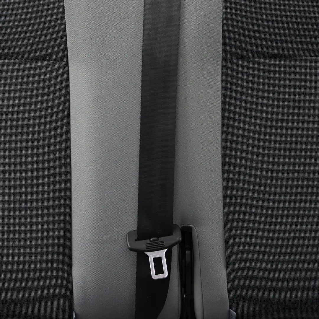 Volkswagen Transporter T6 Rear Double Seat Cloth Black Grey - SKU 7E9885805P - Part number 7E9885805P