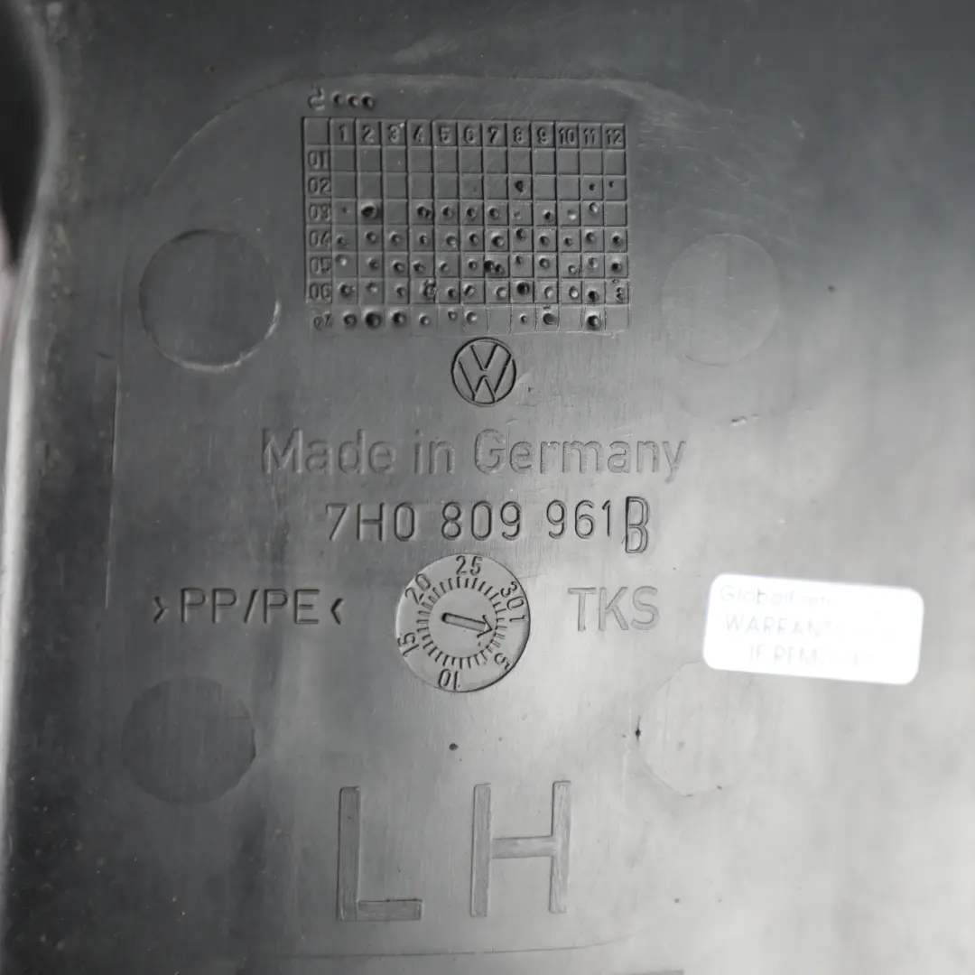 Volkswagen Transporter T5 Front Wheel Arch Splash Guard Right O/S - SKU 7H0809961B - Part number 7H0809961B