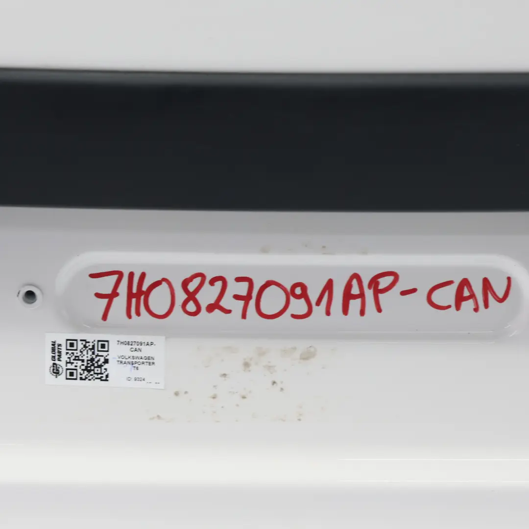 Drzwi Lewe Tylne Klapa Bagażnika Candy White - B9A do VW Transporter T6 o numerze 7H0827091AP VW Transporter T6 Drzwi Lewe Tylne Klapa Bagażnika Candy White - B9A - SKU 7H0827091AP-CAN - Numer Części 7H0827091AP