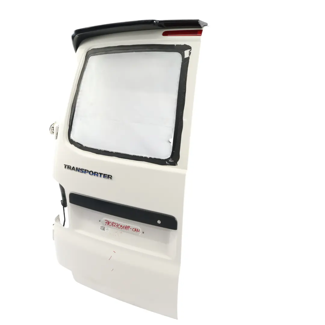 Door Left N/S Boot Tailgate Candy White - B9A to Volkswagen VW Transporter T6 Rear with Part number 7H0827091AP Volkswagen VW Transporter T6 Rear Door Left N/S Boot Tailgate Candy White - B9A - SKU 7H0827091AP-CAN - Part number 7H0827091AP