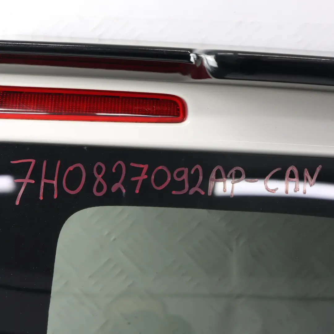 Door Right O/S Boot Tailgate Candy White - B9A to Volkswagen VW Transporter T6 Rear with Part number 7H0827092AP Volkswagen VW Transporter T6 Rear Door Right O/S Boot Tailgate Candy White - B9A - SKU 7H0827092AP-CAN - Part number 7H0827092AP
