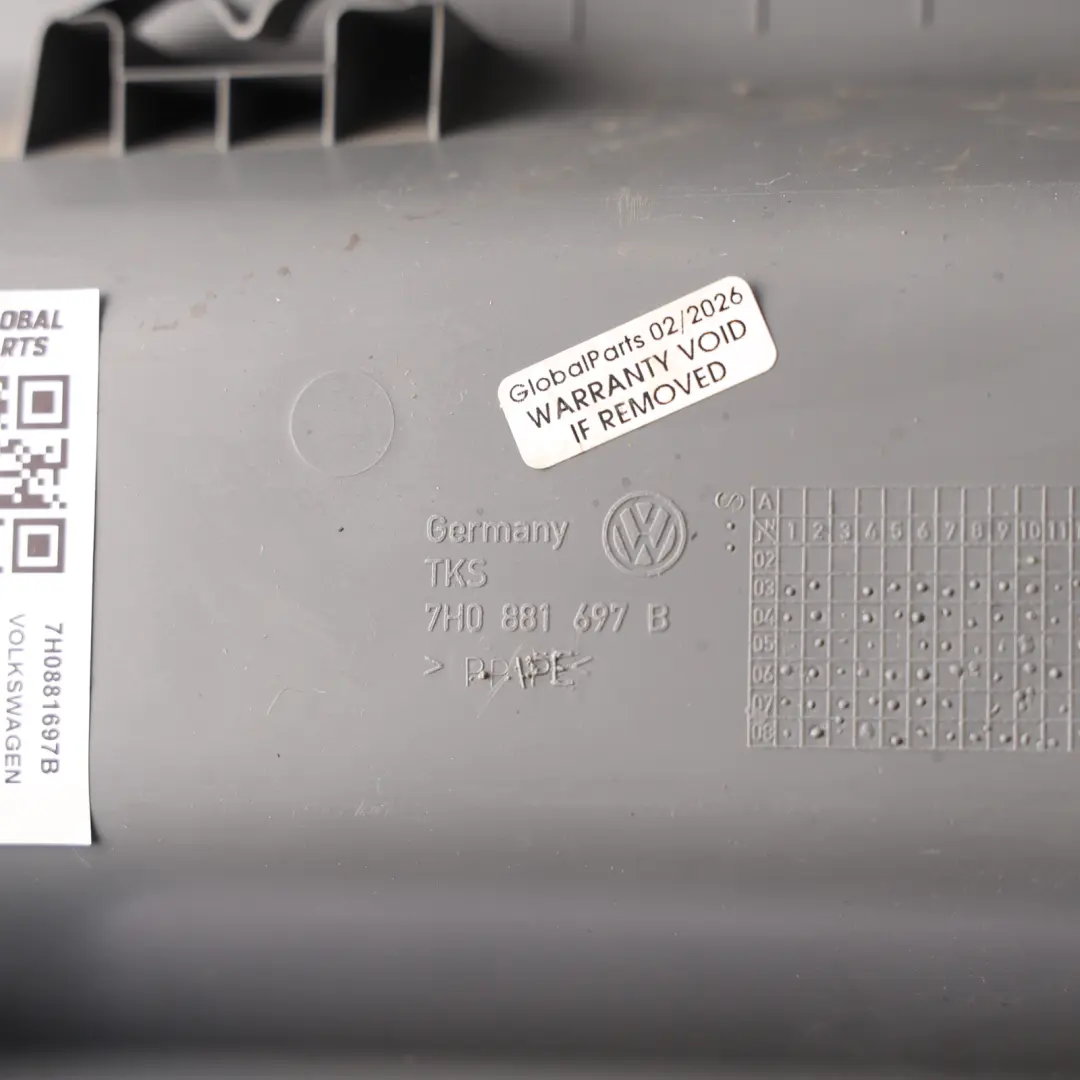 Volkswagen Transporter T5 T32 Single Seat Base Cover Rear Trim - SKU 7H0881697B - Part number 7H0881697B