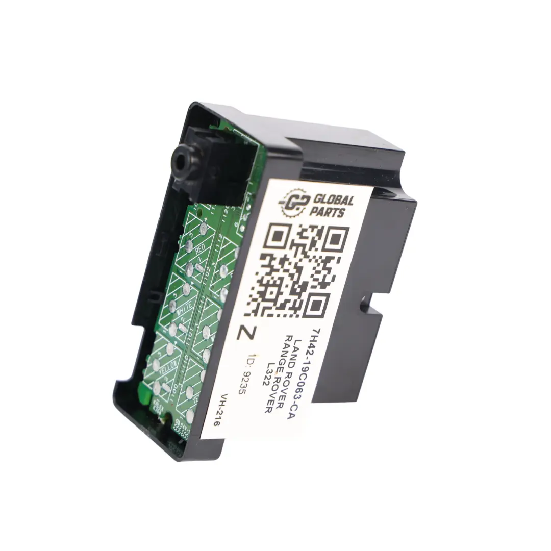 Módulo Corriente AUX Consola Central Trasera para Range Rover L322 con número de pieza 7H42-19C063-CA Range Rover L322 Módulo Corriente AUX Consola Central Trasera - SKU 7H42-19C063-CA - Número de pieza 7H42-19C063-CA