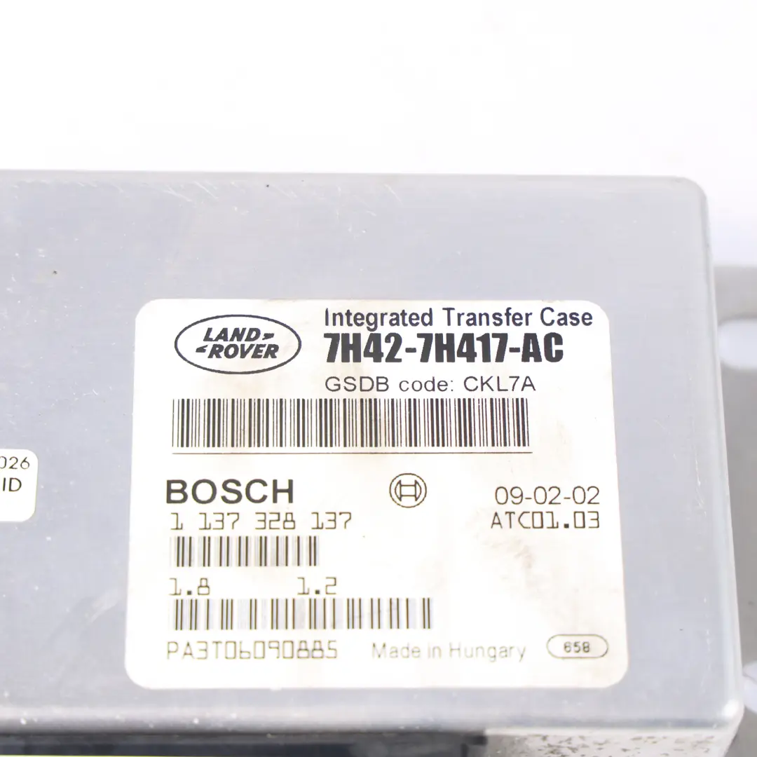 Verteiler Getriebe Steuermodul ECU für Land Rover Discovery 3 L319 mit Teilenummer 7H42-7H417-AC Land Rover Discovery 3 L319 Verteiler Getriebe Steuermodul ECU - SKU 7H42-7H417-AC - Teilenummer 7H42-7H417-AC