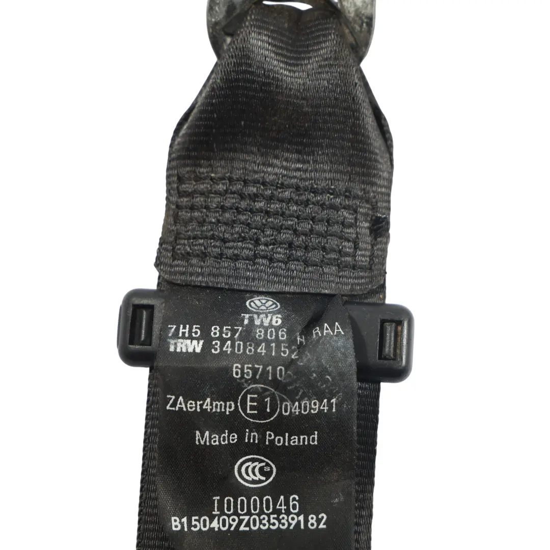 VW Volkswagen Transporter T5 Seat Belt Front Right O/S - SKU 7H5857806H - Part number 7H5857806H
