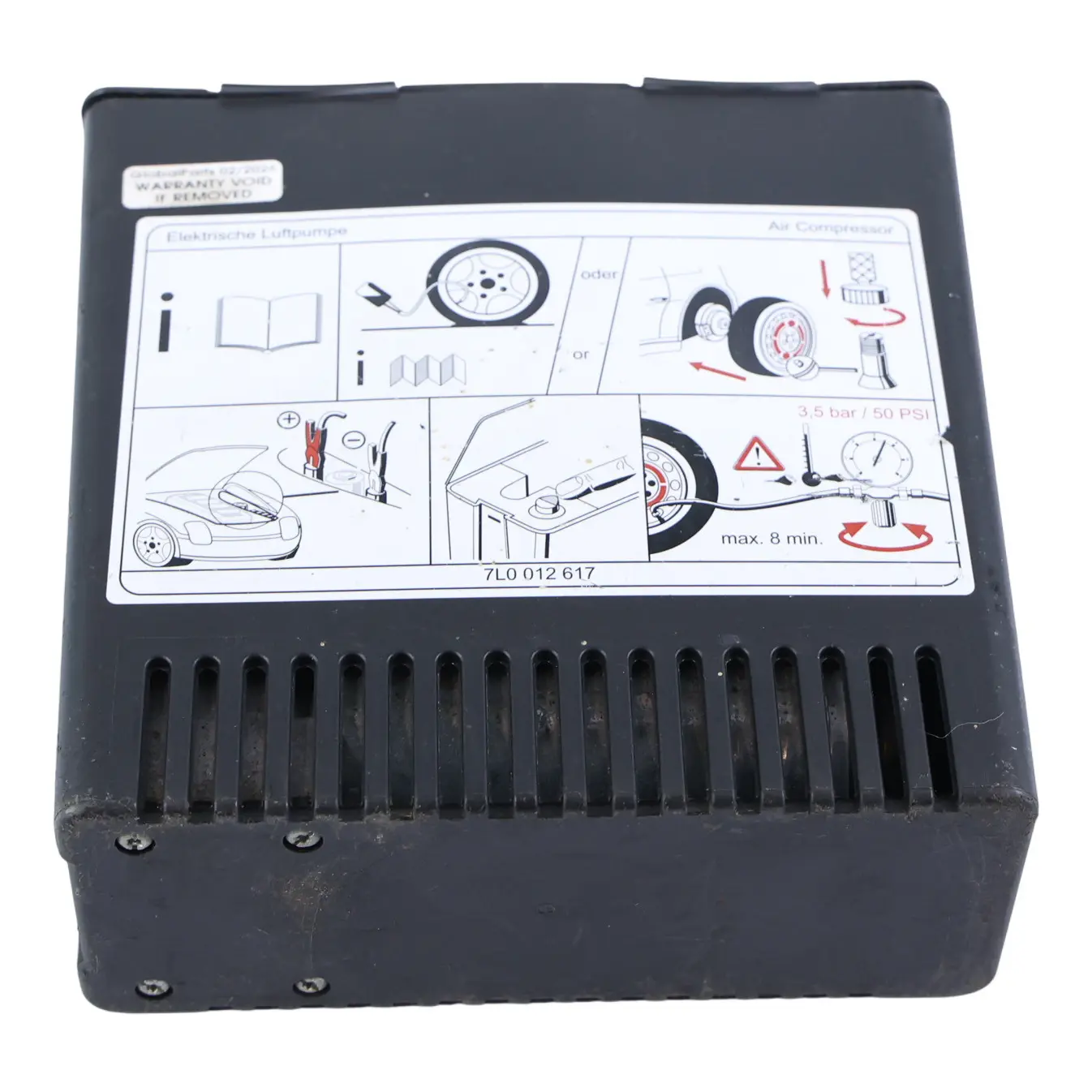 Porsche Cayenne 9PA Volkswagen Touareg 7L Tyre Air Compressor 7L0012617