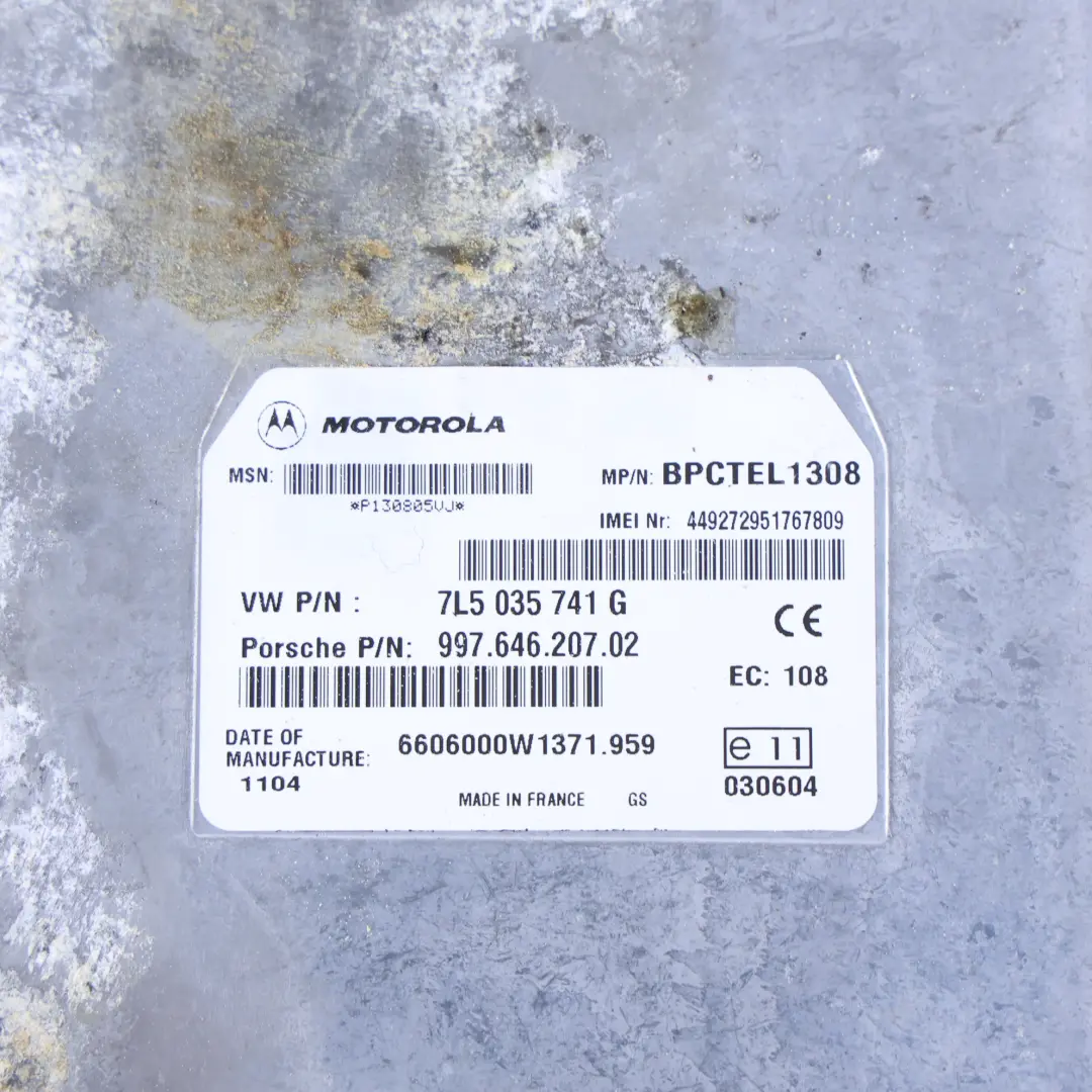 Porsche Cayenne 9PA Module De Commande Téléphonique - SKU 7L5035741G - Numéro de pièce 7L5035741G