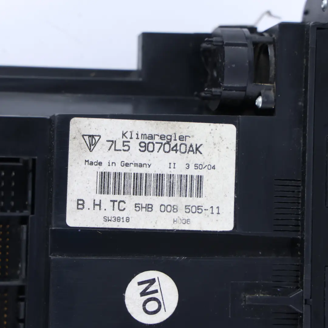 Porsche Cayenne 9PA Heater Climate Control Panel Switch Unit - SKU 7L5907040AK - Part number 7L5907040AK