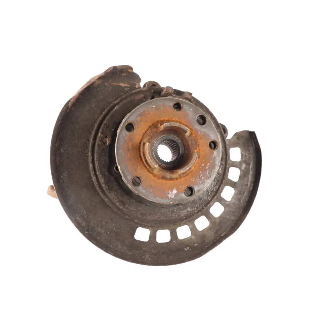 Audi Q7 4L Rear Wheel Carrier Knuckle Brake Disc Plate Left N/S - SKU 7L8505435A-3 - Part number 7L8505435A