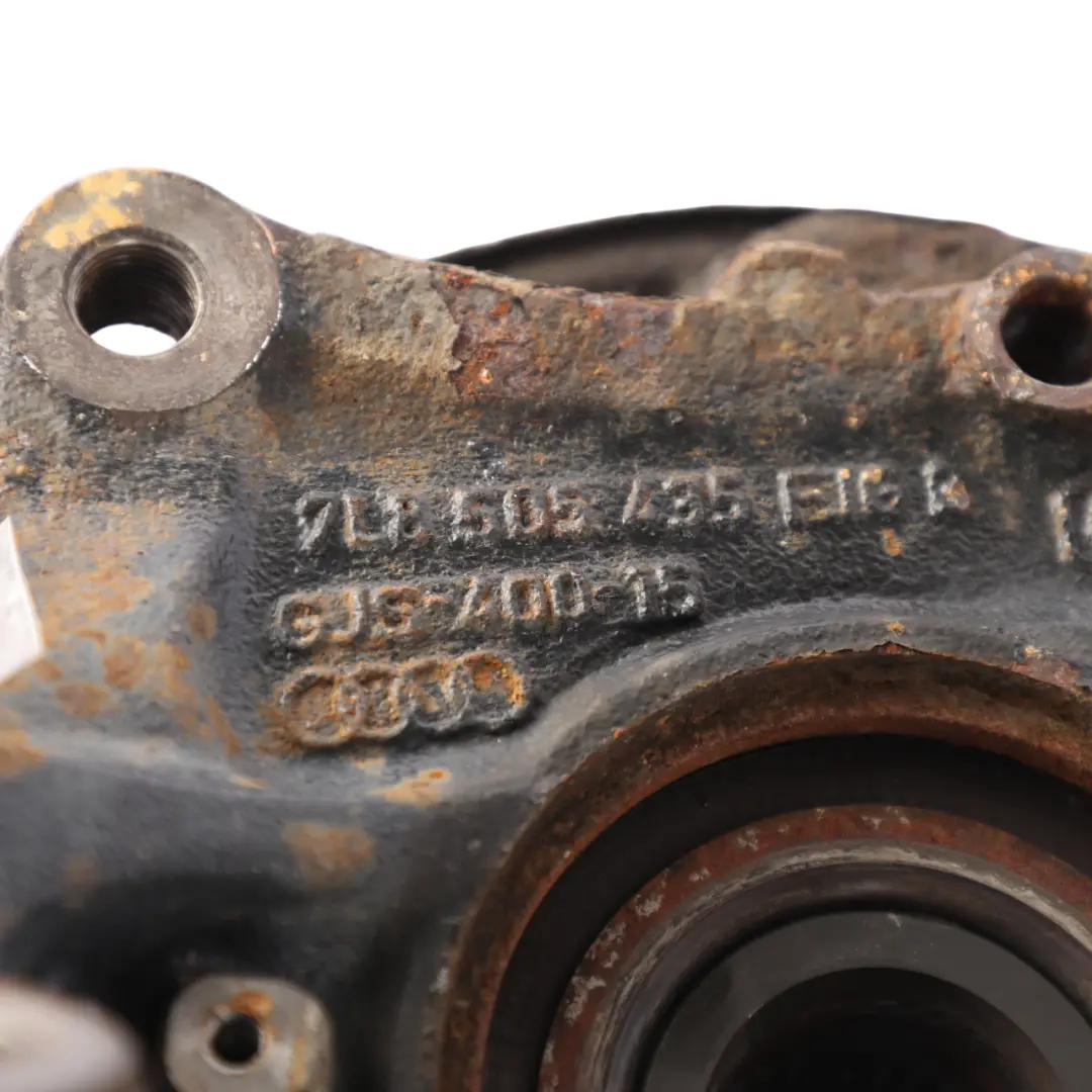 Carrier Knuckle Brake Disc Plate Left N/S to Audi Q7 4L Rear Wheel with Part number 7L8505435A Audi Q7 4L Rear Wheel Carrier Knuckle Brake Disc Plate Left N/S - SKU 7L8505435A-3 - Part number 7L8505435A