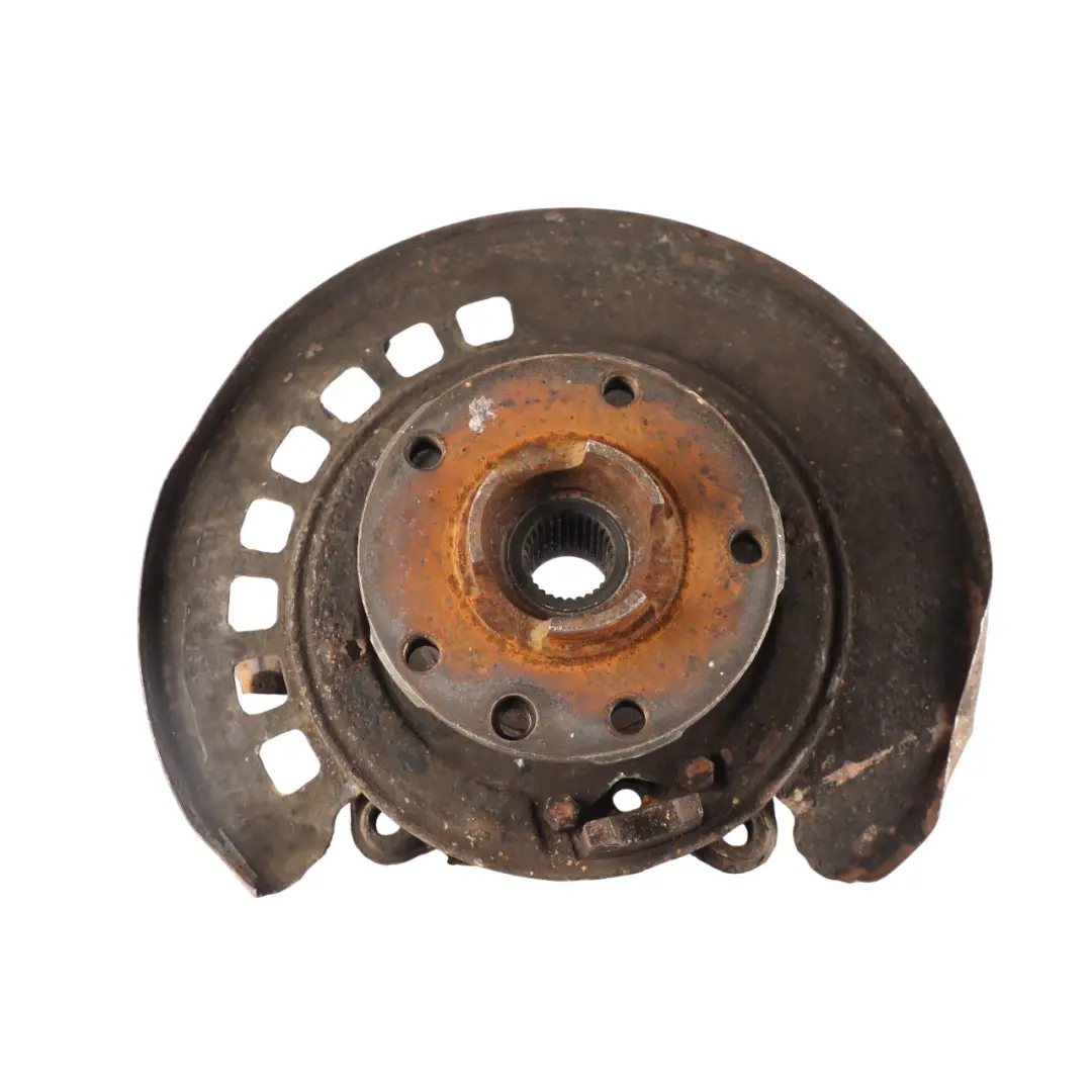 Audi Q7 4L Rear Wheel Carrier Knuckle Brake Disc Plate Left N/S - SKU 7L8505435A-3 - Part number 7L8505435A