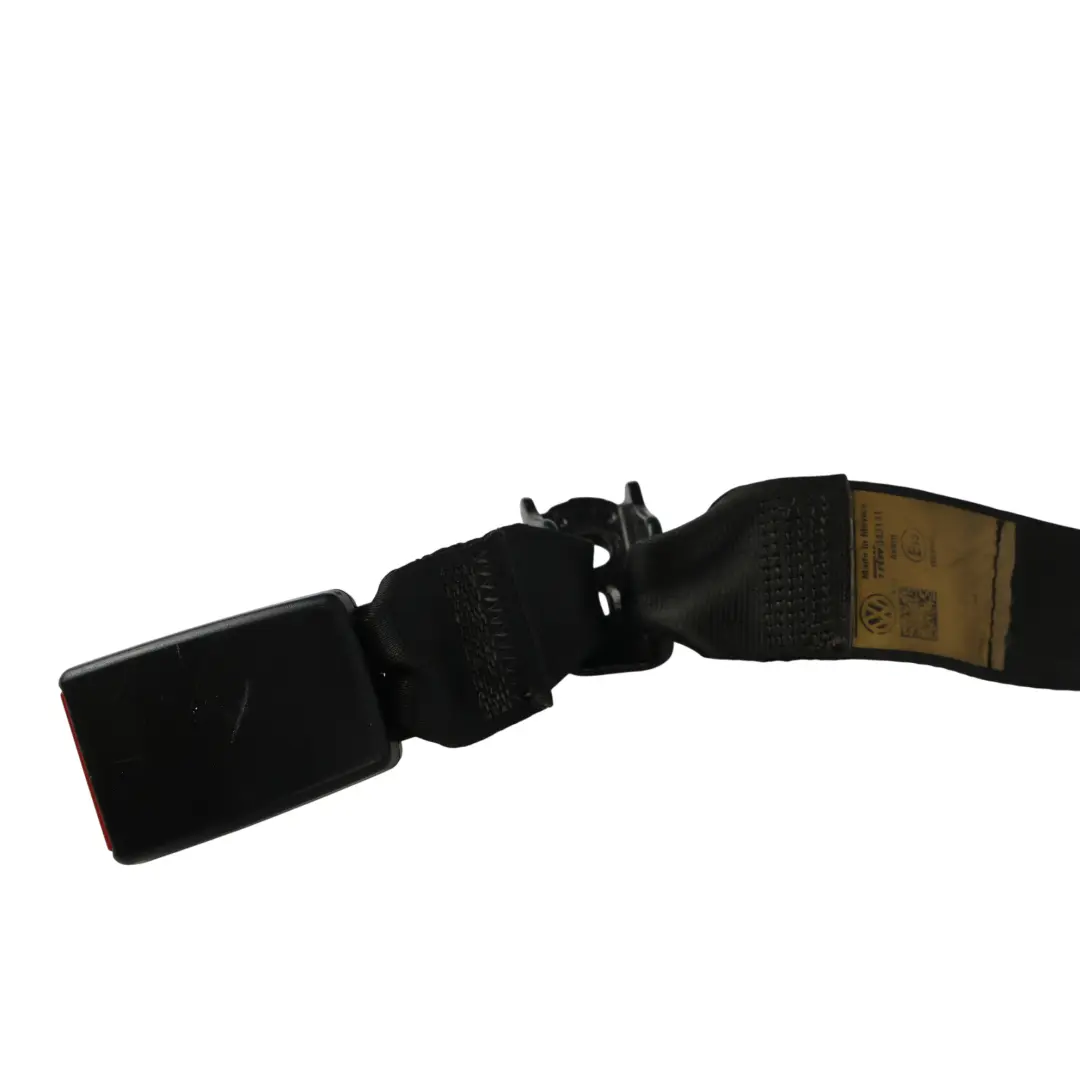 Volkswagen Jetta Mk6 A6 Rear Seat Belt Seatbelt Center Black - SKU 7N0857737A - Part number 7N0857737A