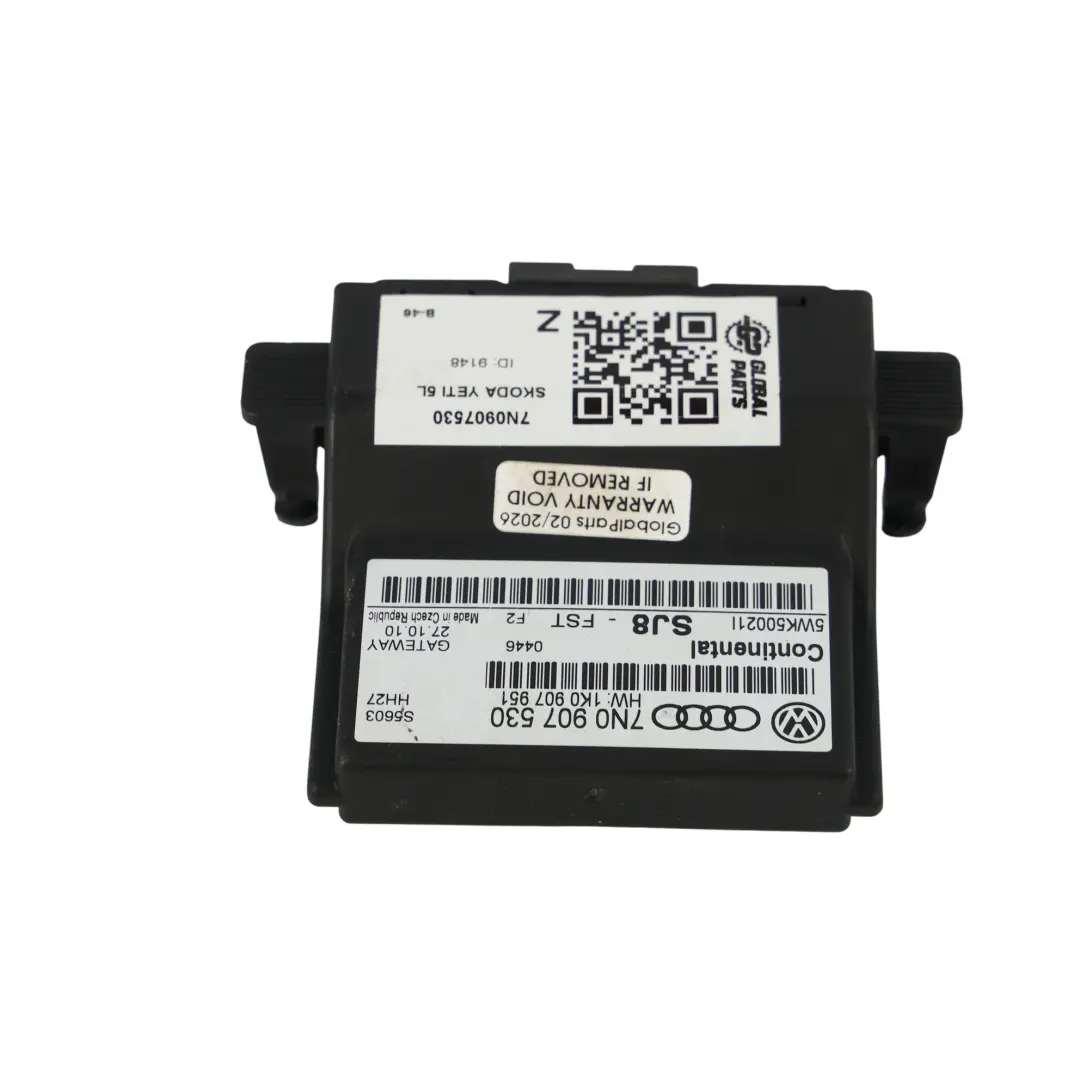 Skoda Yeti 5L Gateway Steuergerät Modul Unit ECU - SKU 7N0907530 - Teilenummer 7N0907530