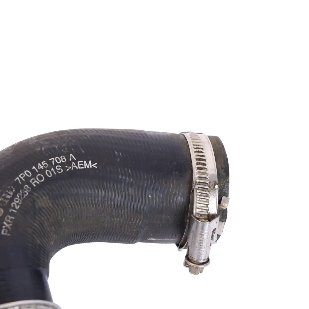 7P 3.0 TDI Intercooler Pressure Pipe Hose Line to Volkswagen Touareg with Part number 7P0145708A Volkswagen Touareg 7P 3.0 TDI Intercooler Pressure Pipe Hose Line - SKU 7P0145708A - Part number 7P0145708A