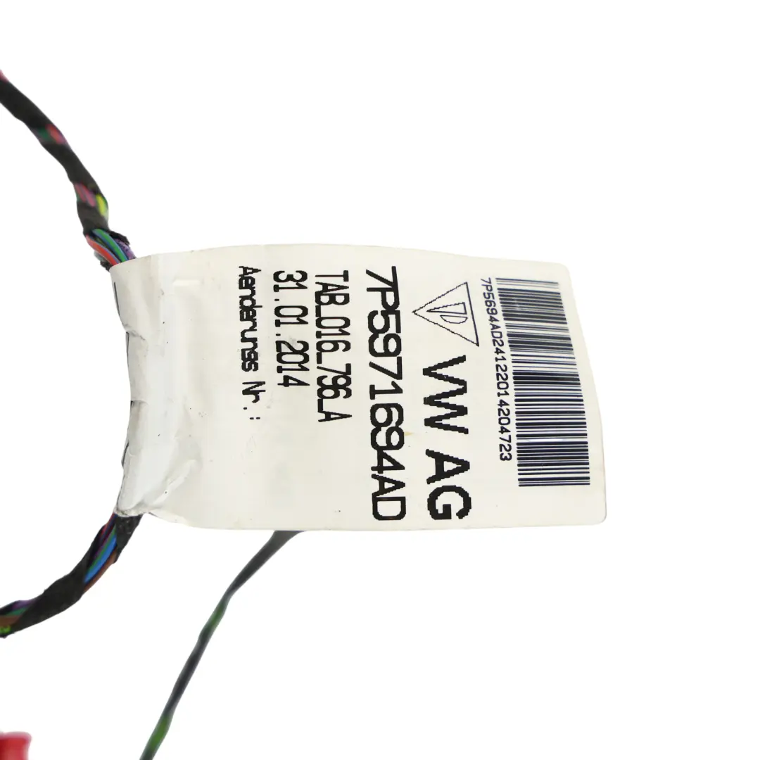 Cableado Puerta Trasera Derecha para Porsche Cayenne 92A con número de pieza 7P5971694AD Porsche Cayenne 92A Cableado Puerta Trasera Derecha - SKU 7P5971694AD - Número de pieza 7P5971694AD