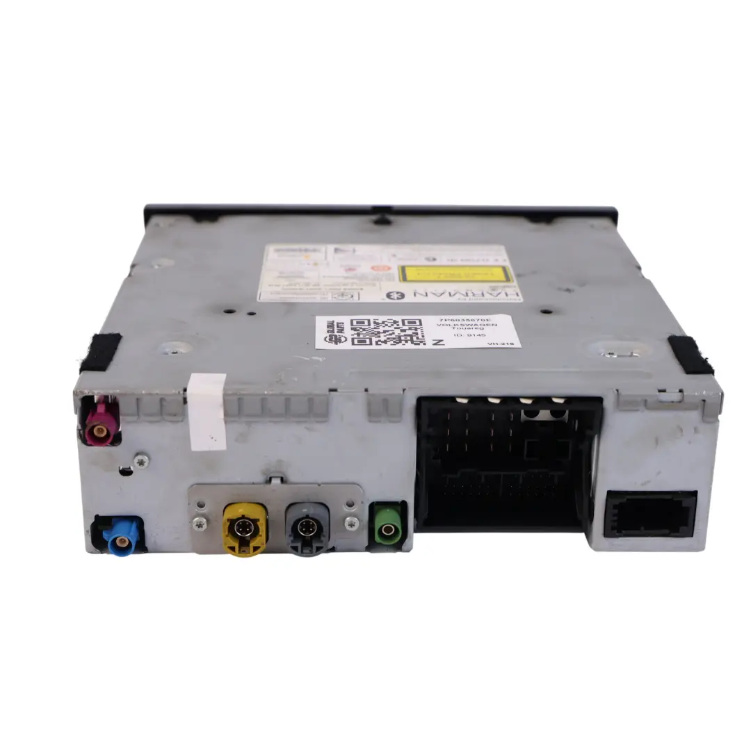 VW Volkswagen Touareg 7P CD Radio Stereo Head Unit Panel - SKU 7P6035670E - Part number 7P6035670E