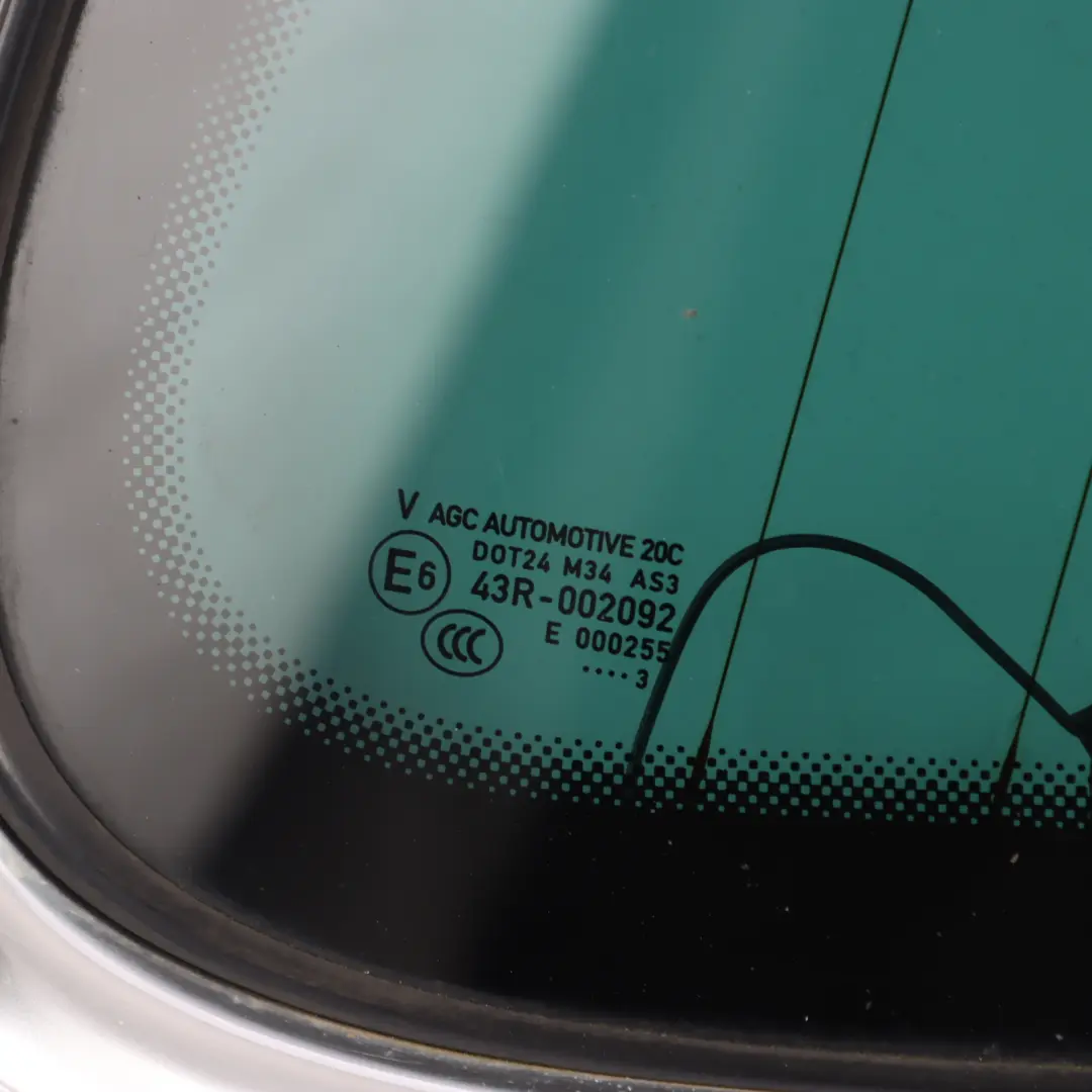 Volkswagen Touareg 7P Cristal Ventana Trasera Lateral AS3 Derecho 7P6845298 - SKU 7P6845298S - Número de pieza 7P6845298S