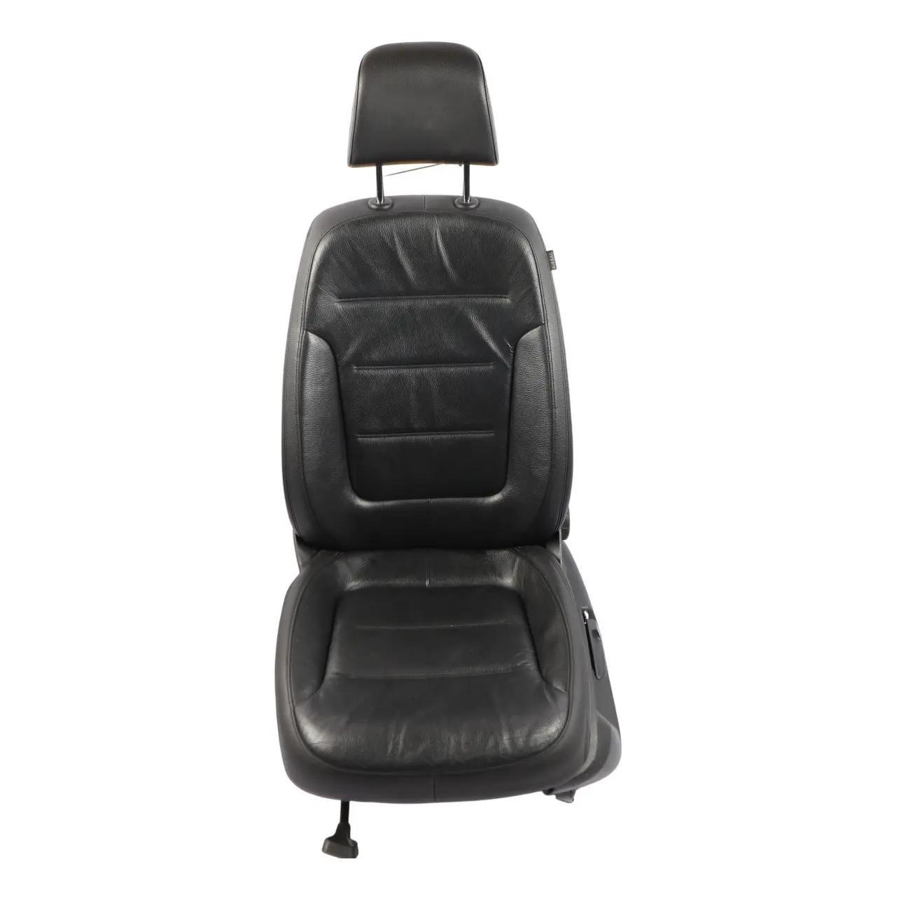 Volkswagen Touareg 7P Front Seat Heated Leather Titan Black Left N/S