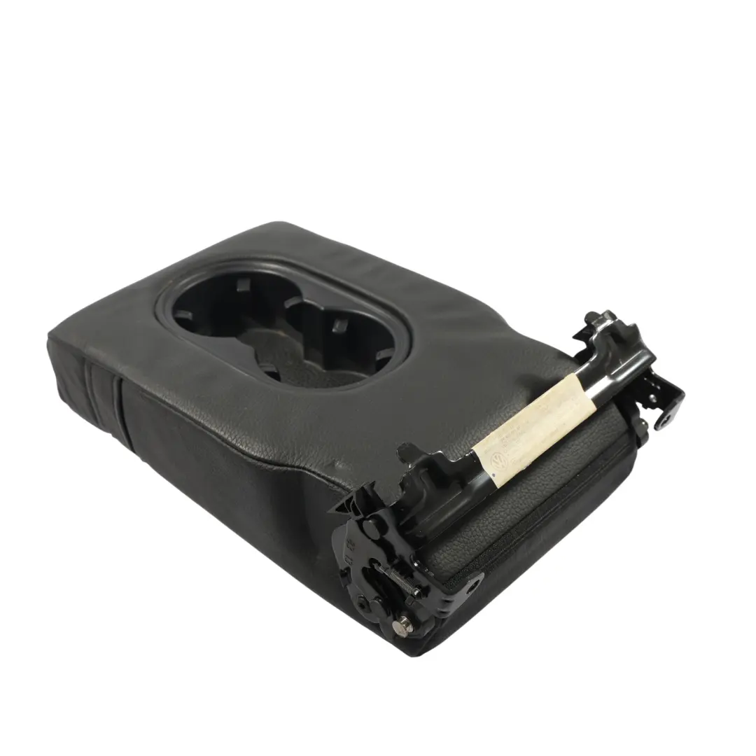 VW Volkswagen Touareg 7P Rück Sitz Bank Mittel Armlehne Getränke Halter Leder - SKU 7P6885081AF - Teilenummer 7P6885081AF