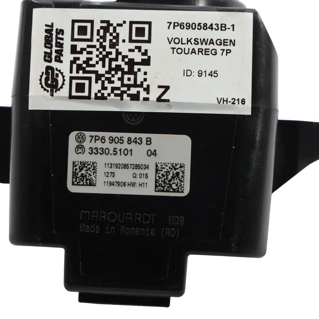 Volkswagen Touareg 7P Mk2 Ignition Switch Lock Barrel With Key - SKU 7P6905843B-1 - Part number 7P6905843B