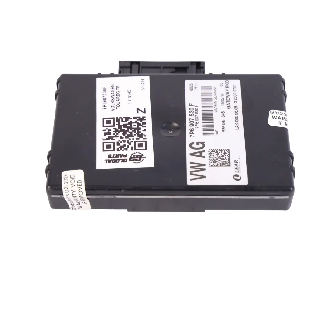 VW Volkswagen Touareg 7P MK2 Módulo Unidad Control Puerta Enlace ECU - SKU 7P6907530F - Número de pieza 7P6907530F