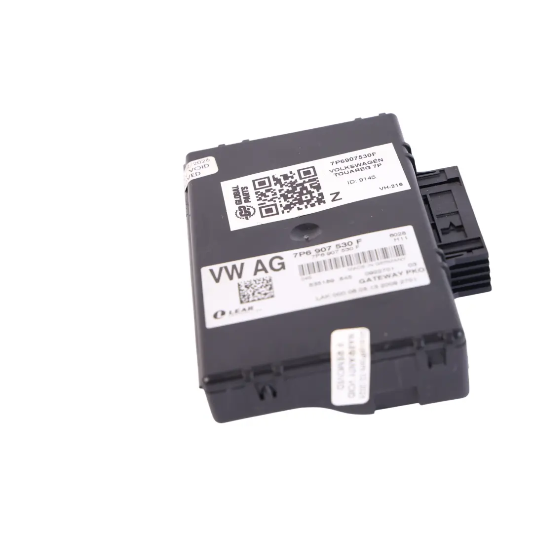 7P MK2 Module Commande ECU Gateway pour VW Volkswagen Touareg à propos du numéro de pièce 7P6907530F VW Volkswagen Touareg 7P MK2 Module Commande ECU Gateway - SKU 7P6907530F - Numéro de pièce 7P6907530F