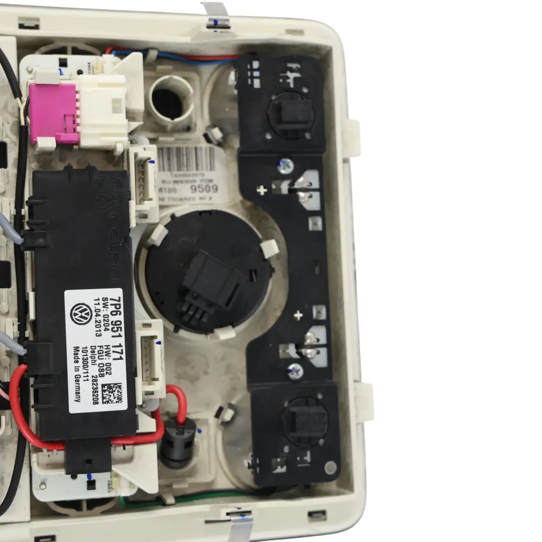 7P Luz Techo Delantera Lámpara Lectura Panel para Volkswagen Touareg con número de pieza 7P6947134A Volkswagen Touareg 7P Luz Techo Delantera Lámpara Lectura Panel - SKU 7P6947134A-1 - Número de pieza 7P6947134A